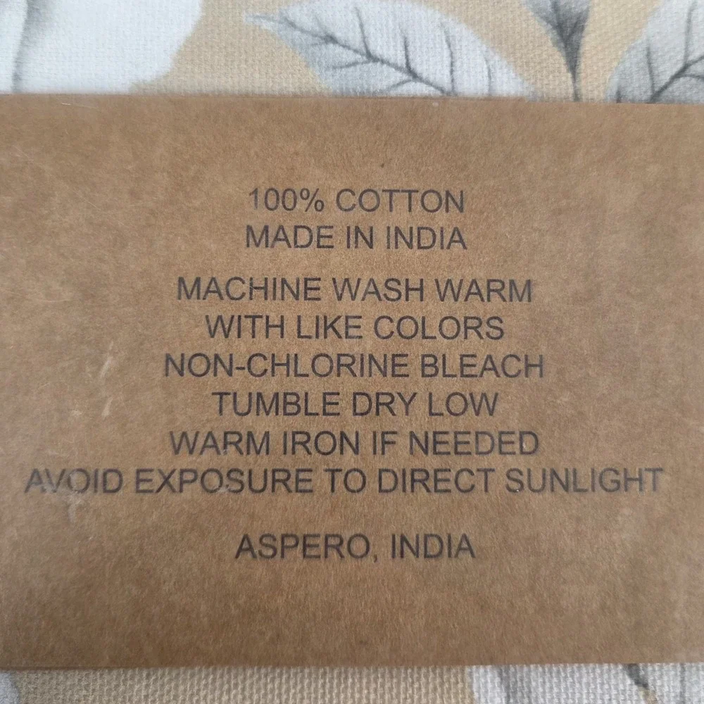 Maison dHermine Tablecloth 60x60in Autumn Print 100% Cotton